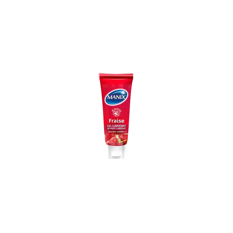 Manix Gel Lubrifiant Intime Fraise 80 ml