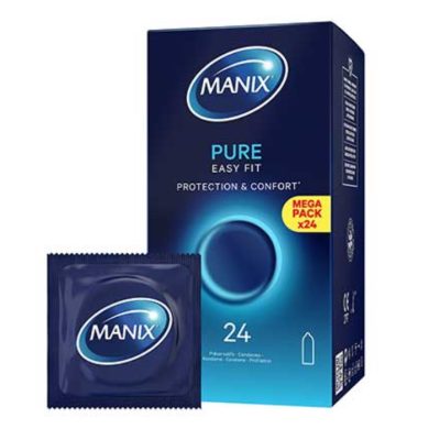 MANIX PURE EASY FIT PROTECTION ET CONFORT 24 PRESERVATIFS Parapharmacie prix Maroc