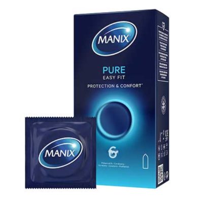 MANIX PURE EASY FIT PROTECTION ET CONFORT 6 PRESERVATIFS Parapharmacie prix Maroc