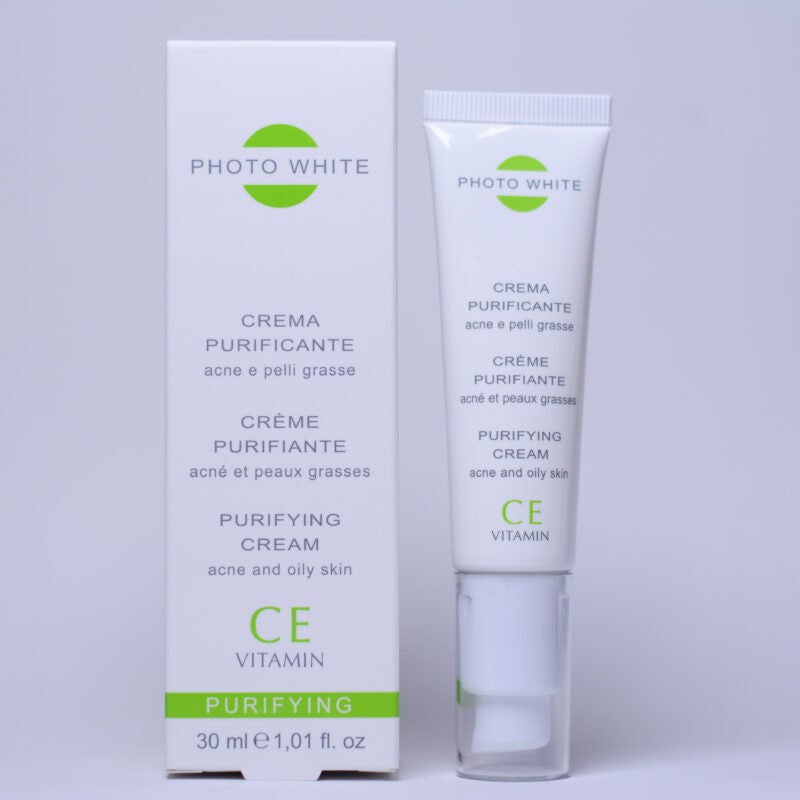 M&D PHOTO WHITE CREME PURIFIANTE ACNE ET PEAUX GRASSES VITAMINE C 30ML
