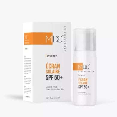 MDC SYNERGY ECRAN SOLAIRE SPF 50+ PEAUX SECHES 50 ML prix Maroc