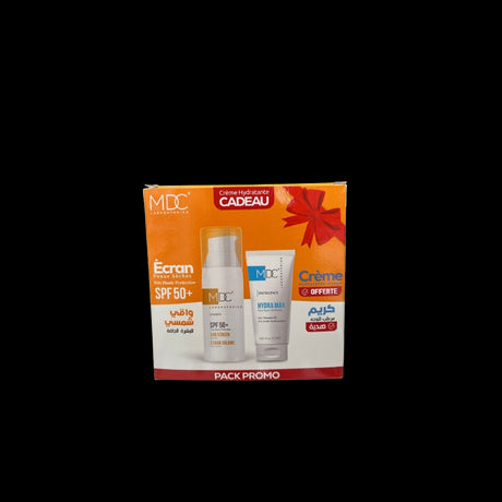 MDC PACK ECRAN SOLAIRE PEAUX SECHES SPF50+ 50ML + CREME HYDRA MAX 30ML OFFERTE prix Maroc