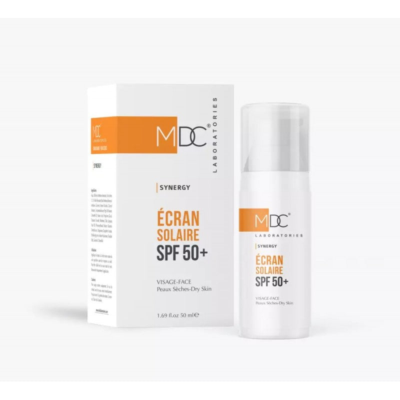 MDC SYNERGY ECRAN SOLAIRE PEAUX SECHES SPF50+ 50ML prix Maroc