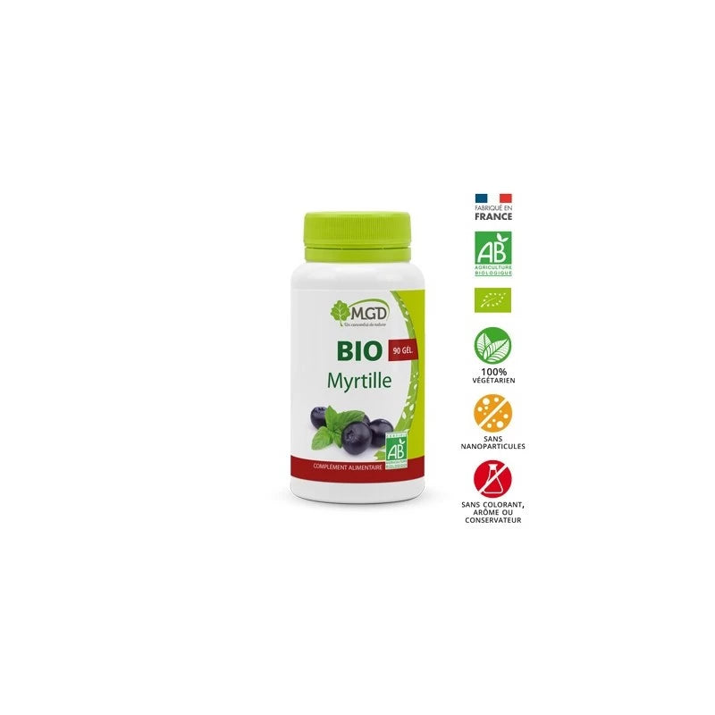 MGD bio myrtille boite 90 gélules