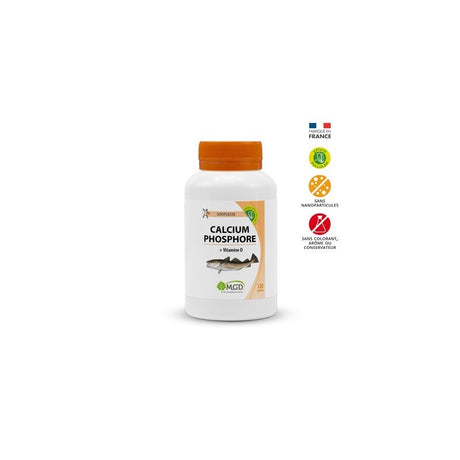 MGD calcium phosphore vitamine D boite 120 gélules