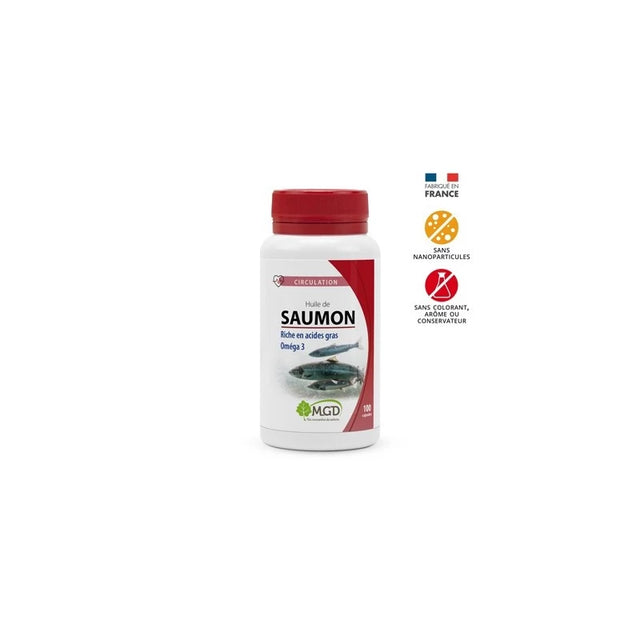 Mgd Huile de Saumon Boite 100 Capsules