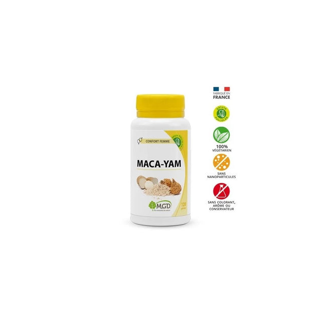 Mgd Maca - Yam Boite 120 Gélules