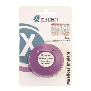 MIRADENT MIRAFLOSS IMPLANT FILS DENTAIRE FINE 1.8 MM prix Maroc
