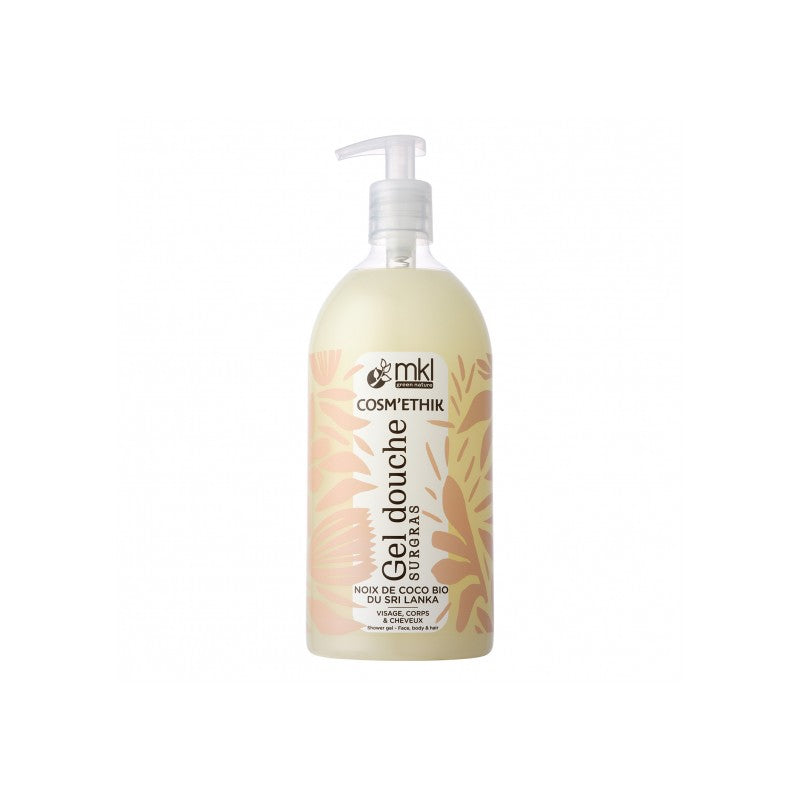 MKL GREEN NATURE COSM'ETHIK GEL DOUCHE SURGRAS NOIX DE COCO DU SRI LANKA 1 L