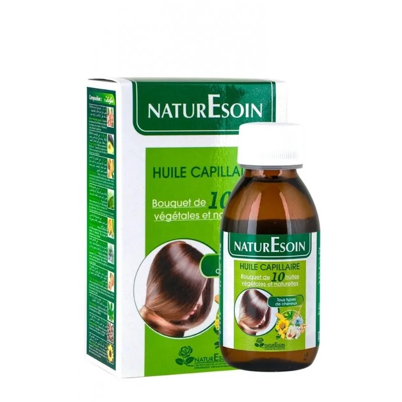 NATURE SOIN HUILE CAPILLAIRE 10 TOUS TYPES DE CHEVEUX 125ML