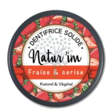 Natur'im Enfant Saveur Fraise Dentifrice Solide prix Maroc