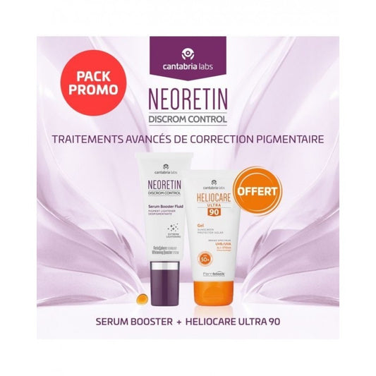NEORETIN PACK PROMO NEORETIN SERUM BOOSTER FLUIDE 30ML+ HELIOCARE ULTRA GEL 90 SPF50+ 50ML - prix Maroc