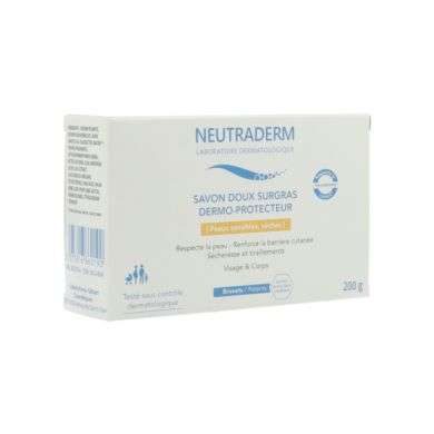 NEUTRADERM SAVON DOUX SURGRAS DERMO PROTECTEUR 200 G Parapharmacie prix Maroc