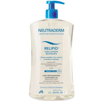 NEUTRADERM REIPID+ HUILE LAVANTE RELIPIDANTE 1L Parapharmacie prix Maroc