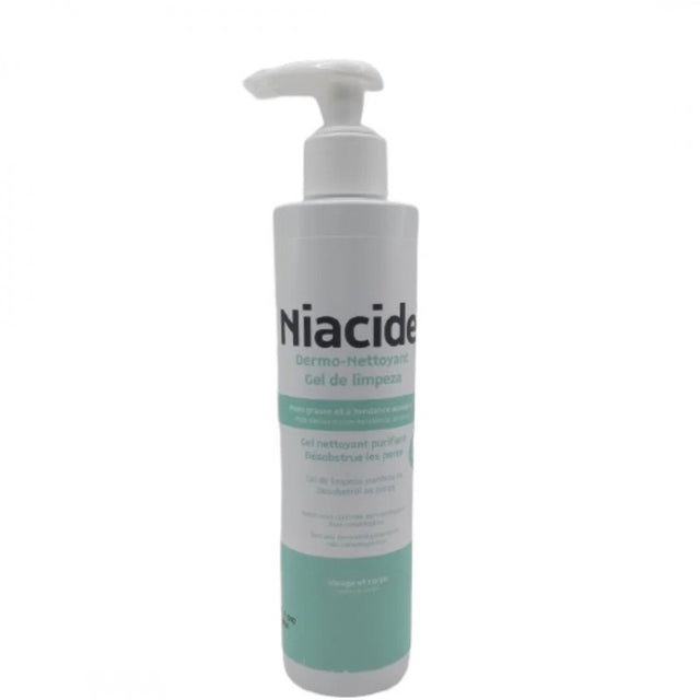 NIACIDE DERMO-NETTOYANT GEL DE LIMPEZA VISAGE ET CORPS PEAU GRASSE ET A TENDANCE ACNEIQUE 200ML prix Maroc
