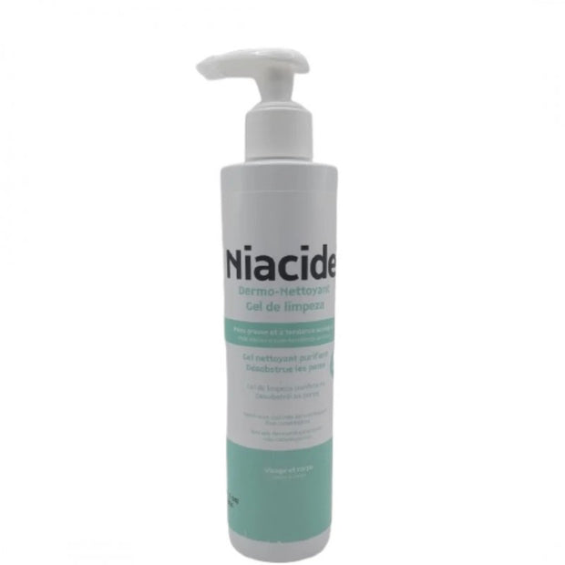 Niacide Dermo-Nettoyant Gel de Limpeza Visage et Corps Peau Grasse