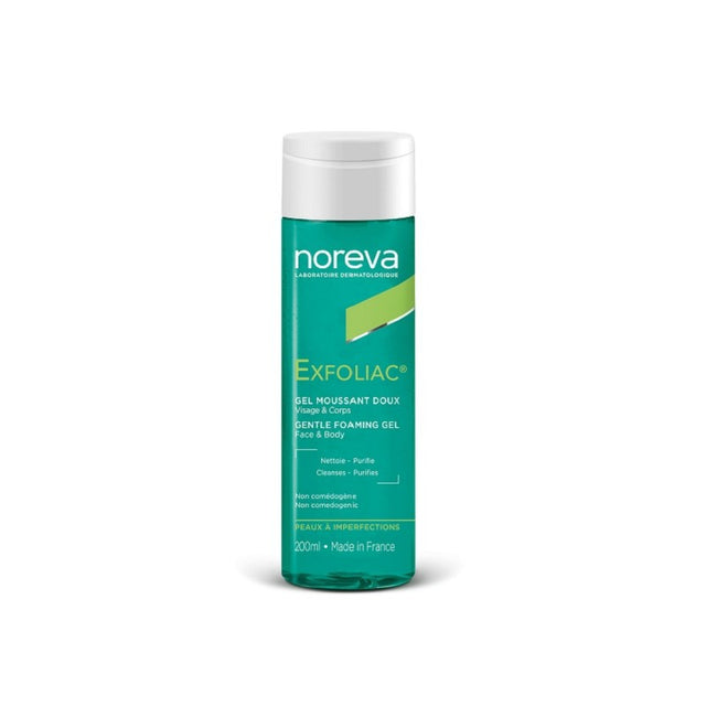 NOREVA EXFOLIAC gel moussant doux | 200 ml prix Maroc