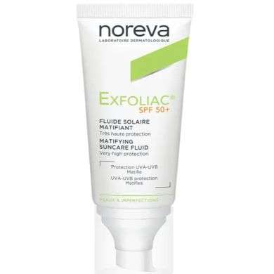 NOREVA EXFOLIAC FLUIDE SOLAIRE MATIFIANT SPF50+ 40 ML prix Maroc