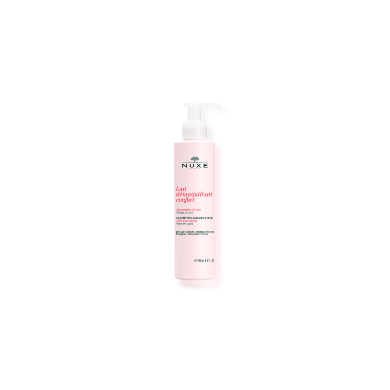 Nuxe Lait Démaquillant Confort aux Pétales de Rose 200ml