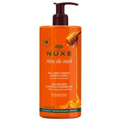 NUXE REVE DE MIEL GEL LAVANT SURGRAS 750 ML Parapharmacie prix Maroc