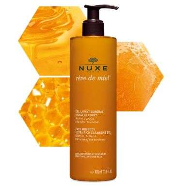 NUXE REVE DE MIEL GEL LAVANT SURGRAS VISAGE ET CORPS 400 ML Parapharmacie prix Maroc