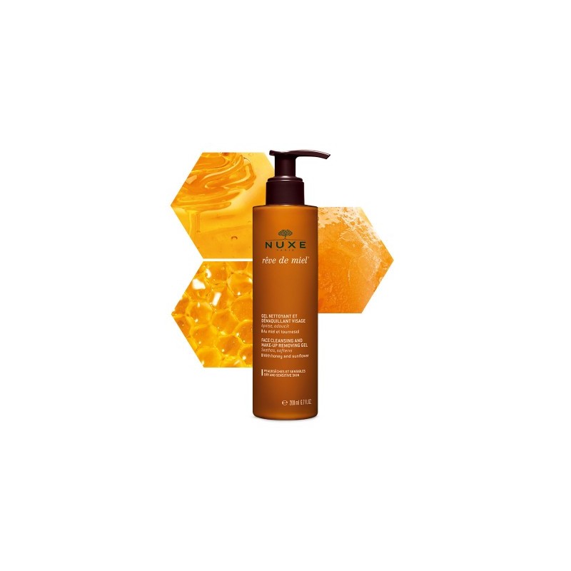 NUXE RÊVE DE MIEL® GEL LAVANT SURGRAS VISAGE ET CORPS 200 ML