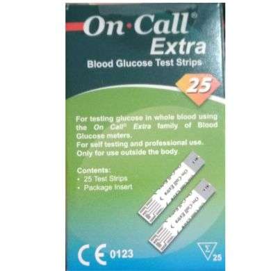 ON-CALL EXTRA blood glucose test strips25 prix Maroc