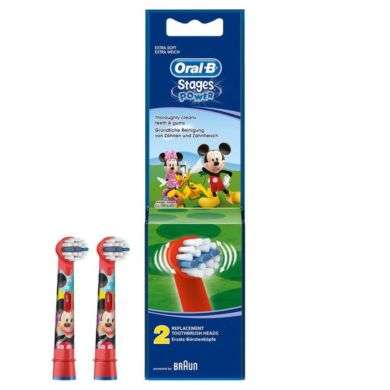 ORAL B STAGES POWER 2 TETES DE REMPLACEMENT EXTRA SOFT prix Maroc