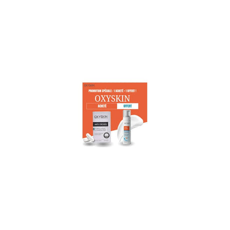 OXYSKIN PACK ECLAT ANTI-TACHE B60 GELULES + OXYSKIN SUNSCREEN CREAM SPF50+ 40ML OFFERTE prix Maroc