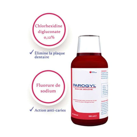 PAROGYL BAIN DE BOUCHE GINGIVALE ROUGE 300ML prix Maroc