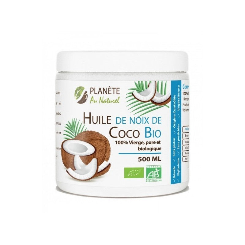 PLANETE AU NATUREL HUILE DE NOIX DE COCO BIO 500ML prix Maroc