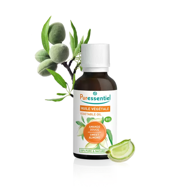 PURESSENTIEL AMANDE DOUCE huile végétale BIO 30 ml prix Maroc
