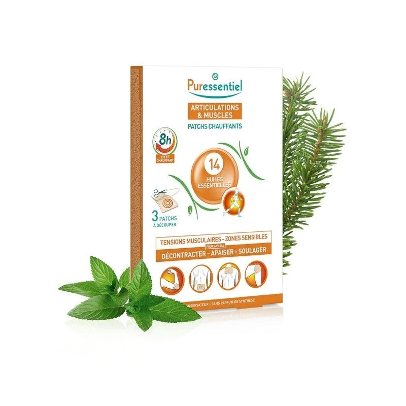 PURESSENTIEL ARTICULATION ET MUSCLES patchs chauffants boite 3 prix Maroc
