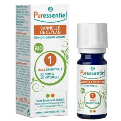PURESSENTIEL HUILE ESSENTIELLE CANNELLE DE CEYLAN BIO 5 ML prix Maroc