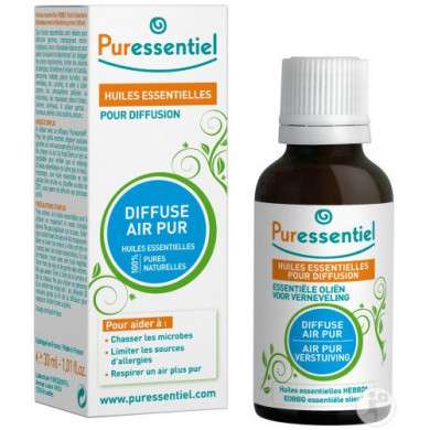 PURESSENTIEL HUILE ESSENTIELLE POUR DOFFUSION DIFFUSE AIR PURE 30ML prix Maroc