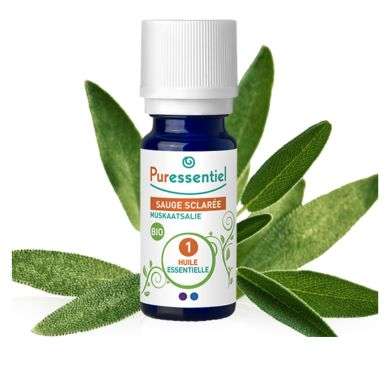 PURESSENTIEL HUILE ESSENTIELLE SAUGE SCLAREE BIO 5 ML prix Maroc