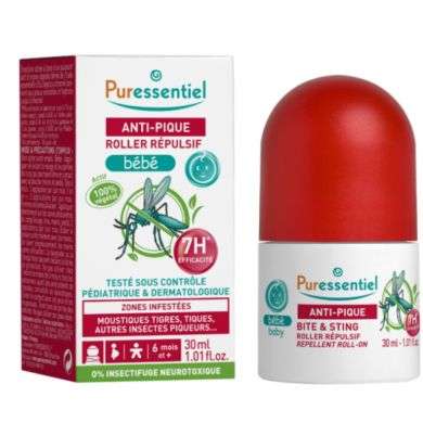 PURESSENTIEL ANTI PIQUE ROLLER REPULSIF BEBE 30 ML Parapharmacie prix Maroc