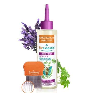 PURESSENTIEL ANTI POUX LOTION TRAITANTE 200 ML + PEIGNE Parapharmacie prix Maroc