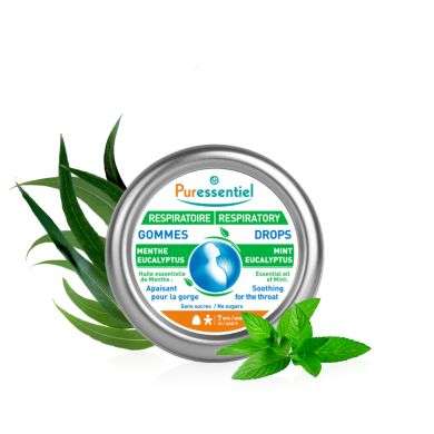 PURESSENTIEL GOMMES RESPIRATOIRE MENTHE EUCALYPTUS prix Maroc