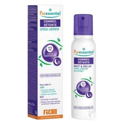 PURESSENTIEL SPRAY AERIEN SOMMEIL DETENTE 200ML 12 HUILES ESSENTIELLES prix Maroc