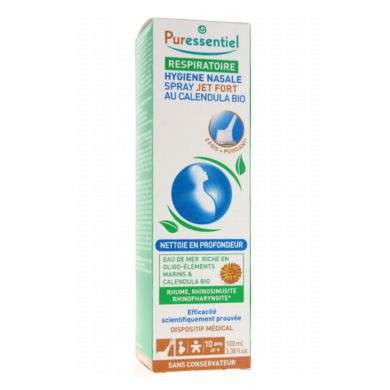 PURESSENTIEL RESPIRATOIRE HYGIENE NASAL SPRAY JET FORT100ML Parapharmacie prix Maroc