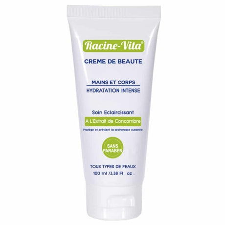 RACINE-VITA CREME DE BEAUTE MAINS ET CORPS A L EXTRAIT DE CONCOMBRE 100ML prix Maroc