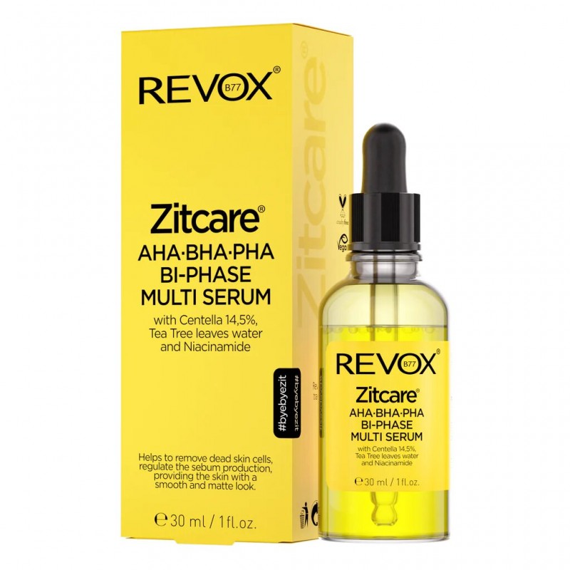 REVOX ZITCARE AHA.BHA.PHA. multi sérum | 30ml prix Maroc