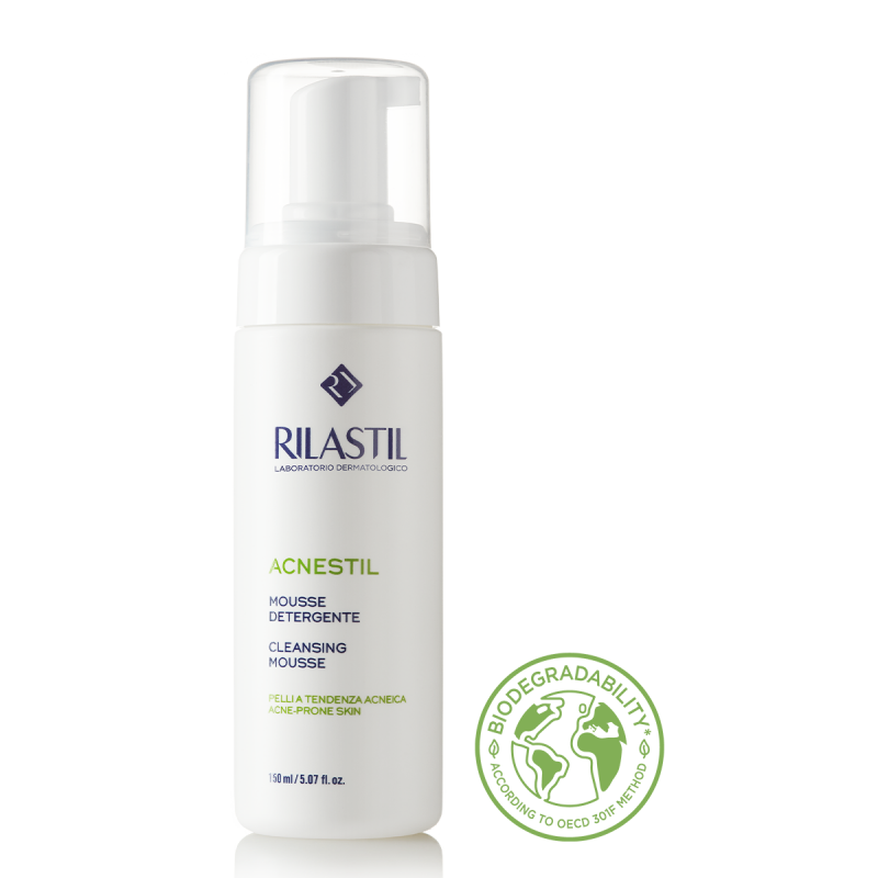 Rilastil- Acnestil - Mousse Nettoyante pour Peau Acnéique 150ml