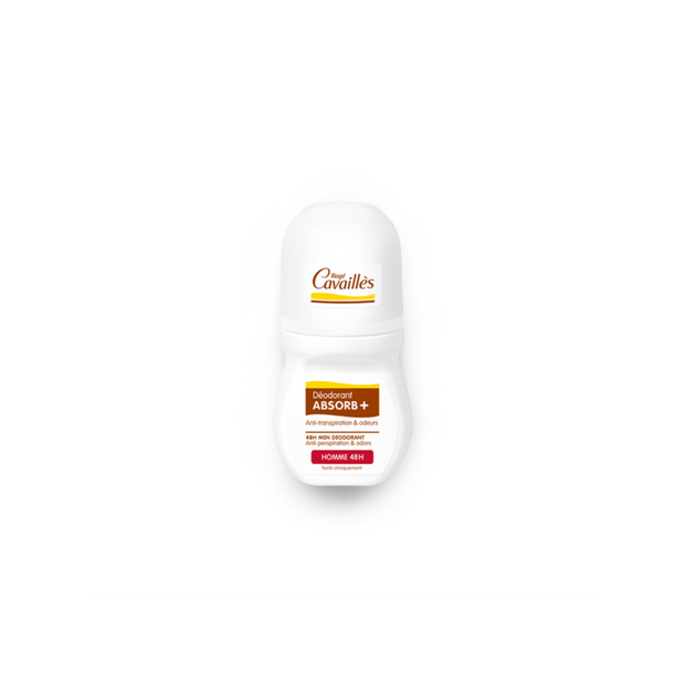 Roge Cavailles Absorb+ Deo Homme Soin Régulateur 48H Roll On 50 ml