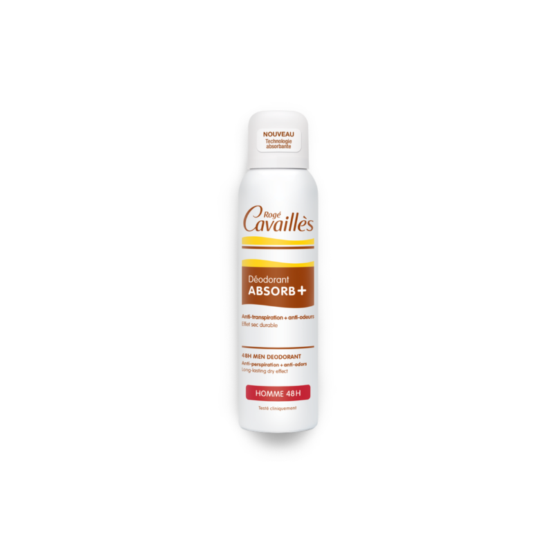 Roge Cavailles Absorb+ Deo Homme Soin Régulateur Spray 48H 150 ml