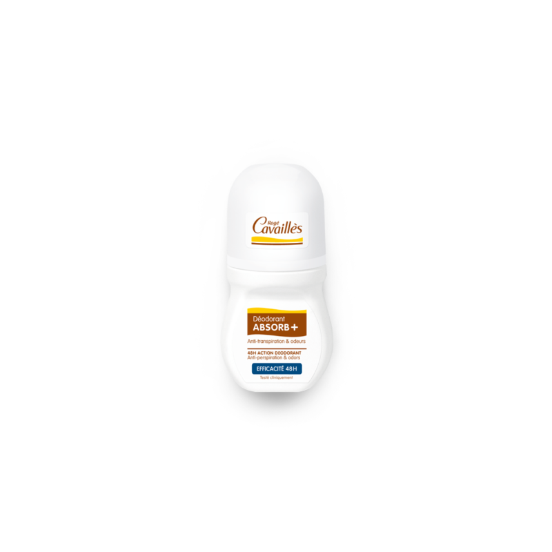 Roge Cavailles Absorb+ Deo Soin Régulateur 48H Roll On 50 ml