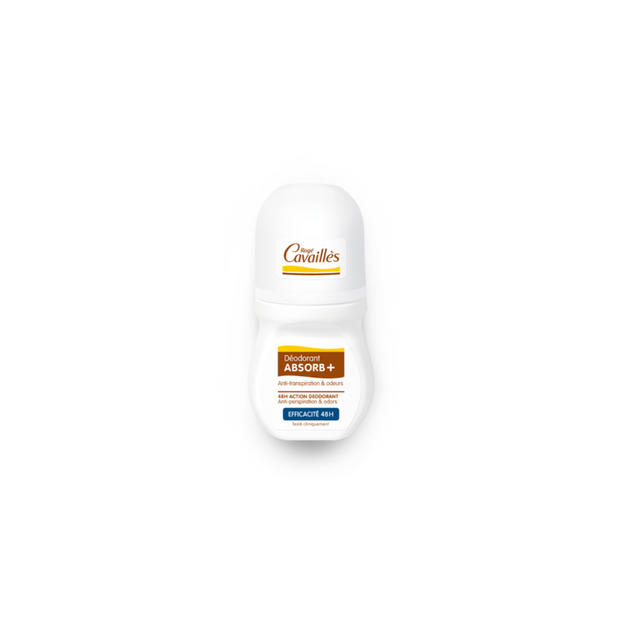 Roge Cavailles Absorb+ Deo Soin Régulateur 48H Roll On 50 ml