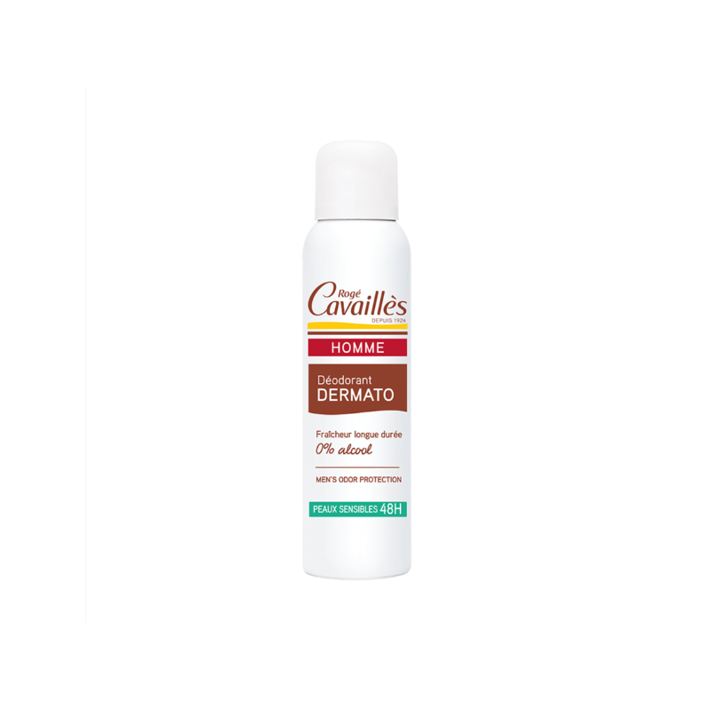 Roge Cavailles Deo Homme Soin Dermato sans Sel d'Aluminium 48H Spray