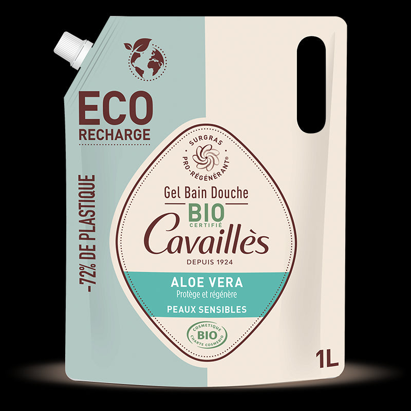 ROGE CAVAILLES Eco-Recharge ALOE VERA gel bain douche BIO 1L prix Maroc